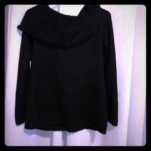 Black cowl neck sweater from WHBM